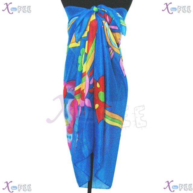estj00274 Hawaii Wrap Cover-up Woman Multi-color NEW Western Beach Sarong Swimwear Scarf 2