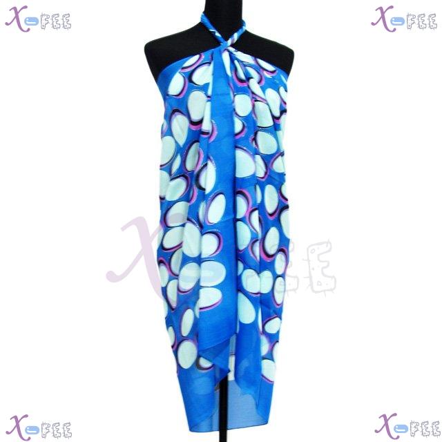 estj00301 Hawaii Woman Wrap Cover-up Scarf Swimwear Oval Circle Italy Muslin Beach Sarong 2