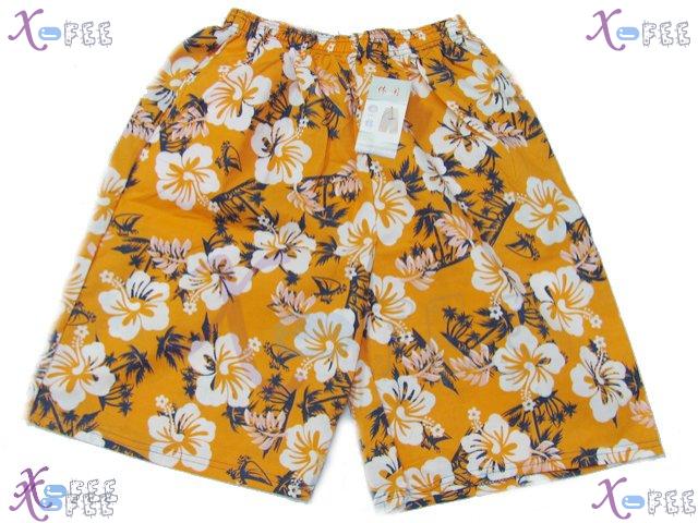 estk00024 Orange Surf Beach Lounge Man Floral Design Board Shorts 1