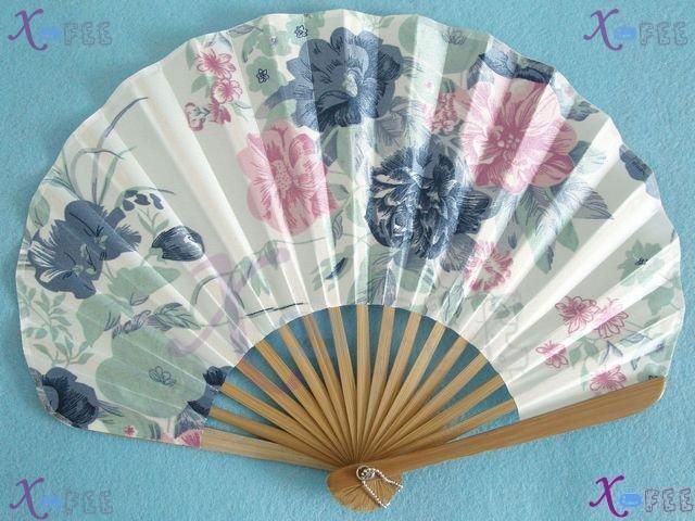 fan00056 New Chinese Ethnicities Design Craft Flower Silk Collection Ornament Folding Fan 3