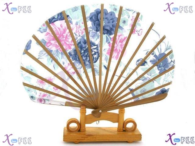 fan00056 New Chinese Ethnicities Design Craft Flower Silk Collection Ornament Folding Fan 4