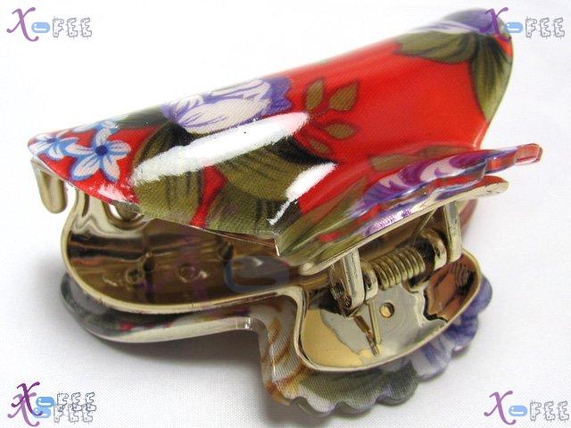 fj00285 Fashion Woman Lavender Red Flower High-quality Acrylic Hair Jewelry Claw Clamp 2