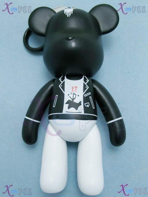 gj00024 New Lucky Collection Charm Black Figurine Silica Gel Bear Car Ornament Pendant 3