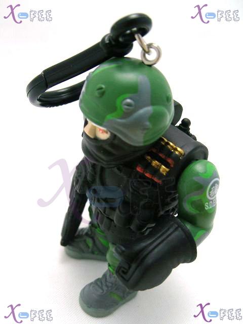 gj00032 Lucky Collection Charm Special Armed Police Figurine Silica Gel Charm Pendant 2