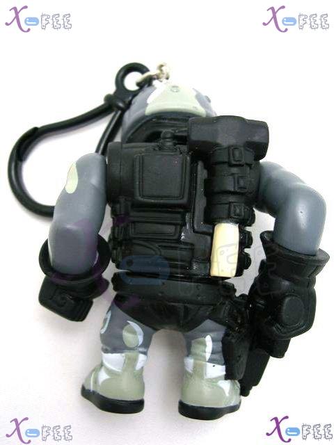 gj00034 New Cultures Tolls Craft Movable Special Armed Police Man Silica Gel Toy Pendant 2