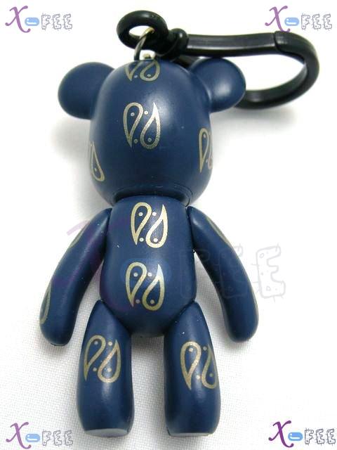 gj00037 New Chinese Handcrafted Lucky Blue Spot Figurine Silica Gel Bear Charm Pendant 2