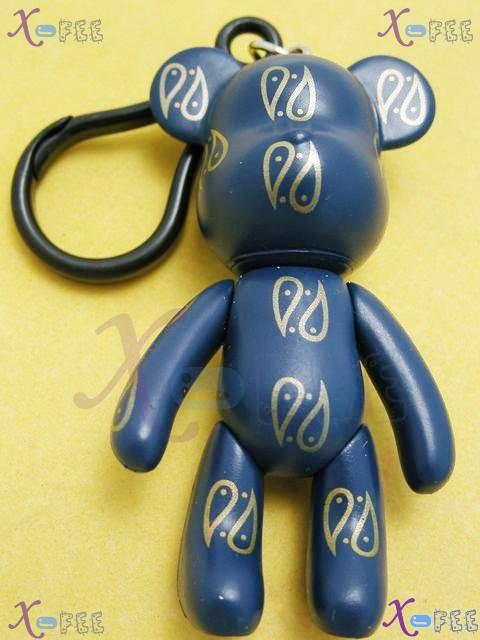 gj00037 New Chinese Handcrafted Lucky Blue Spot Figurine Silica Gel Bear Charm Pendant 3