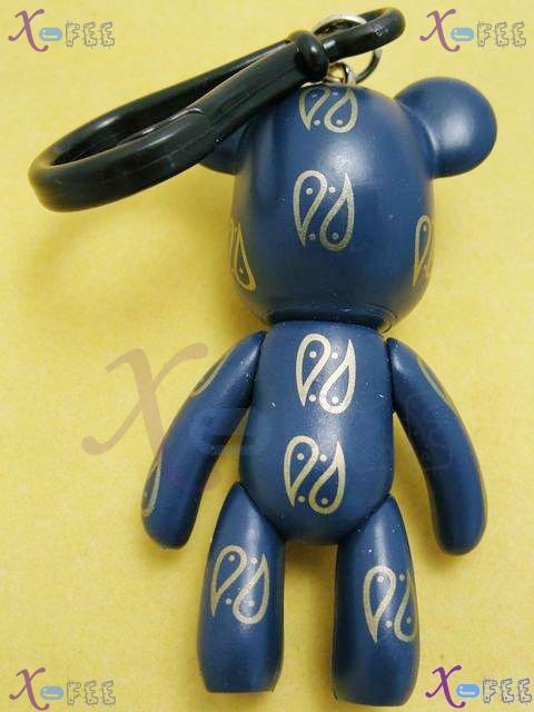 gj00037 New Chinese Handcrafted Lucky Blue Spot Figurine Silica Gel Bear Charm Pendant 4