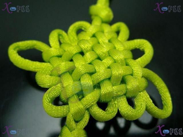 gj00059 NEW Chinese Ethnicities Crafts Peridot Hand-painted Pottery Chinese Knot Pendant 2