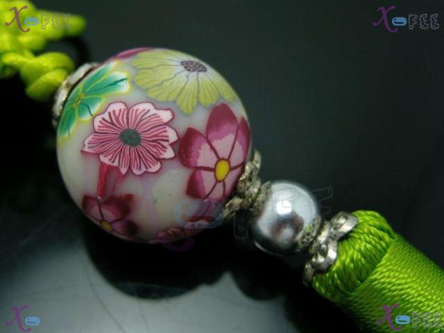 gj00059 NEW Chinese Ethnicities Crafts Peridot Hand-painted Pottery Chinese Knot Pendant 3