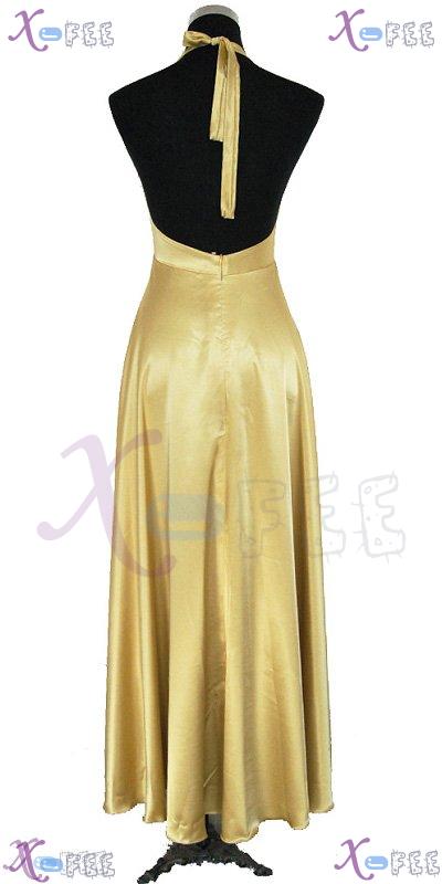 hspd00001 Custom-made Cocktail Halter Full Skirt Prom Party Dress 2