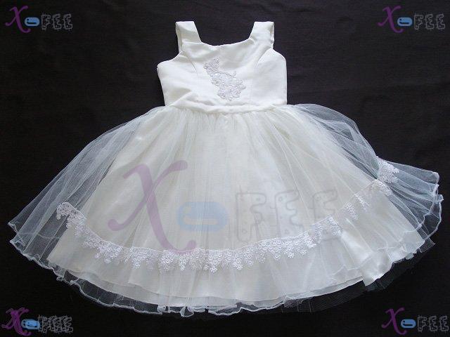 hstd00003 Girl's Pageant Party Flower Custom-Made Wedding Dress 1