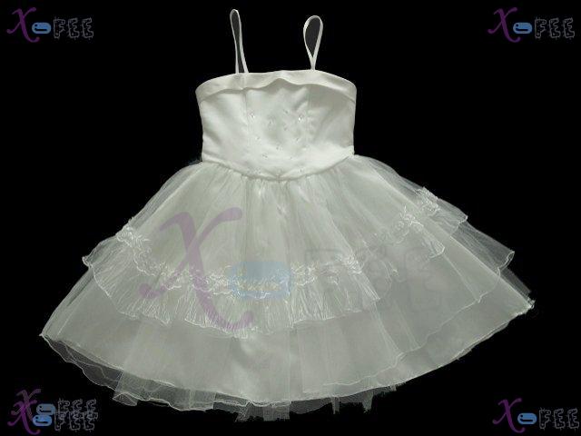 hstd00005 Custom Made Girl's Wedding Pageant Party Flower Dress 1