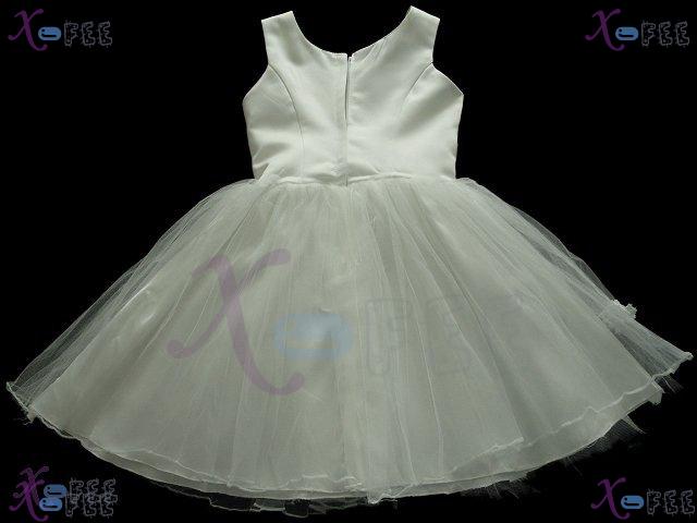 hstd00008 Wedding Pageant Party Flower Girl Custom-Made Dress 3
