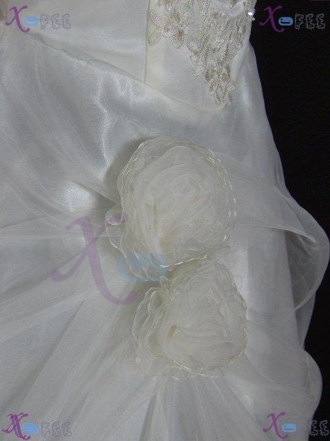 hsw00003 Formal Wedding Dress Rose Flower All Sizes Custom-made 5