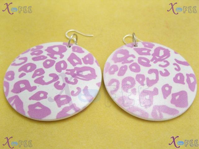 mteh00167 Fashion Jewelry Crafts Purple Ladies Bohemia 925 Sterling Silver Hook Earrings 4
