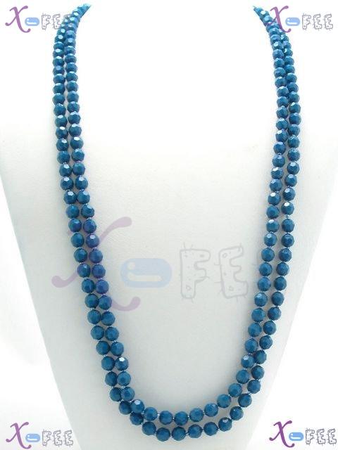 myxl00011 New Fashion Women Design 64inch SteelBlue Fashion Sweater Chain Acrylic Necklace 1