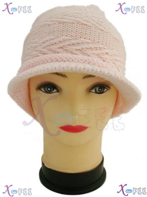 mzst00160 New Pink Fashion Woman Accessory Wool Soft Dress Winter Warm Cap Beret Visor Hat 1