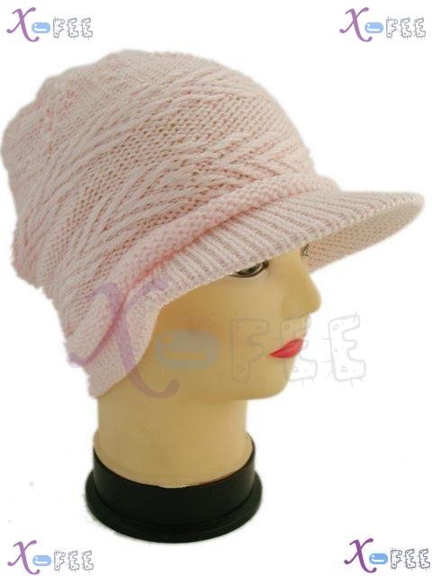 mzst00160 New Pink Fashion Woman Accessory Wool Soft Dress Winter Warm Cap Beret Visor Hat 4