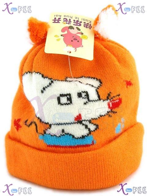 mzst00221 Orange Mouse Children Accessory Collection Beanie Winter Warm Wool Cap Hat 1