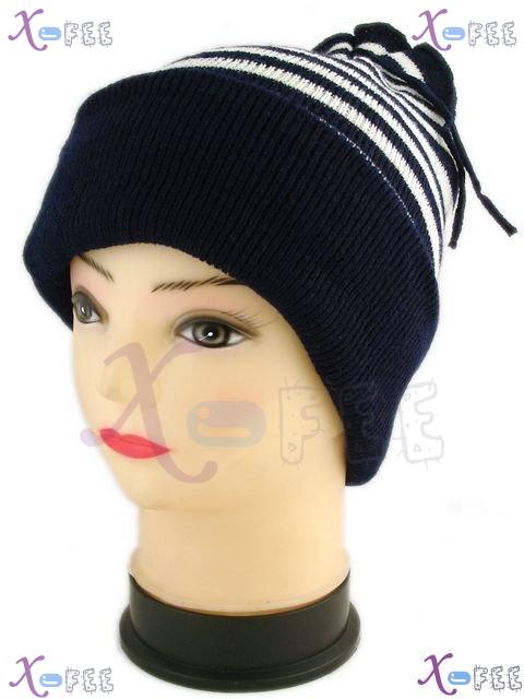 mzst00249 New Midnight Man Accessory Collection Blue Beanie Knit Crochet Winter Cap Hat 1