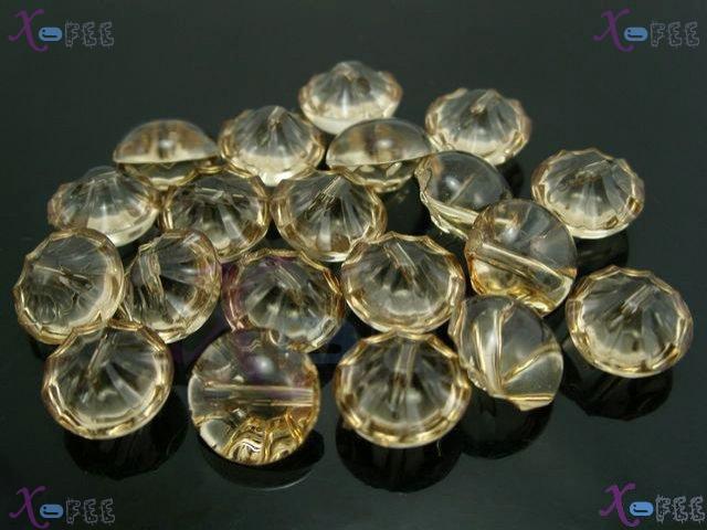 nkpf00981 New Sewing Crafts Yellow Wholesale Lots 14pcs Coffee Mushroom 20L Resin Buttons 2