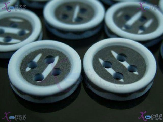 nkpf00993 New Design Sewing Fabric Wholesale 24pcs Blue Black Patterns 20L Resin Buttons 1