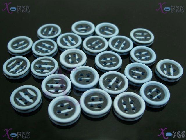 nkpf00993 New Design Sewing Fabric Wholesale 24pcs Blue Black Patterns 20L Resin Buttons 3