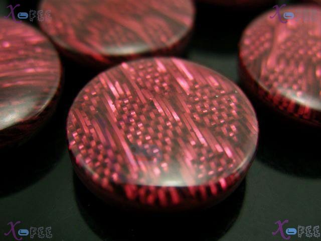nkpf01005 Wholesale 24pcs Crafts Sewing Fabric Trend Darken Red Rhombus 20L Resin Buttons 1