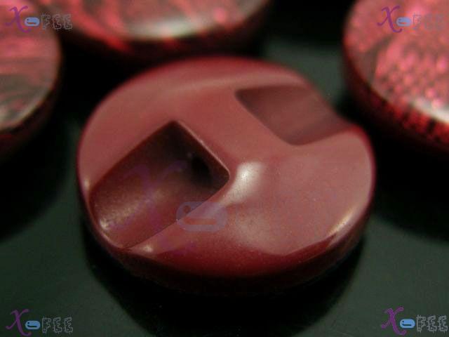nkpf01005 Wholesale 24pcs Crafts Sewing Fabric Trend Darken Red Rhombus 20L Resin Buttons 2