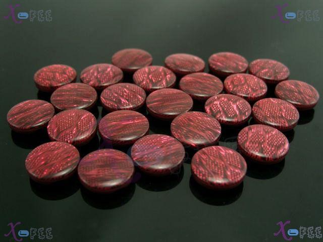 nkpf01005 Wholesale 24pcs Crafts Sewing Fabric Trend Darken Red Rhombus 20L Resin Buttons 3