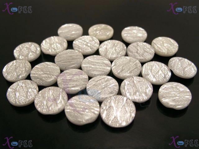 nkpf01006 Wholesale 20pcs Crafts Sewing Fabric Textile Silver Patterns 20L Resin Buttons 1