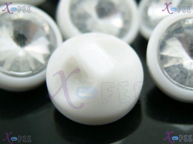 nkpf01014 Wholesale 24pcs Collection Fabric Textile Faux Diamond 18L Resin Crystal Buttons 2