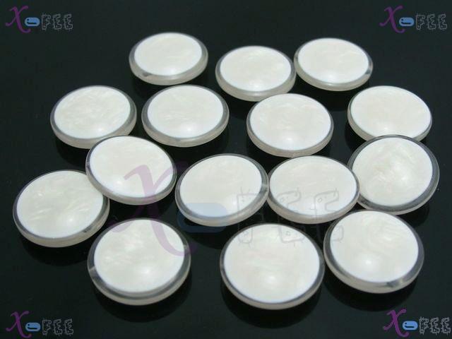 nkpf01061 New Crafts Sewing Fabric Textile 14pcs White Costume Design 28L Resin Buttons 3