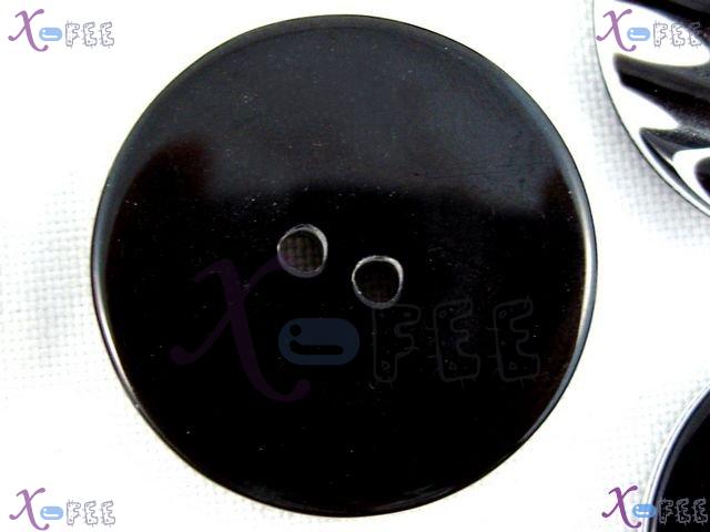 nkpf01120 Black&White Wholesale Crafts Sewing Fabric Textile 8pcs Shadow Resin Buttons 2