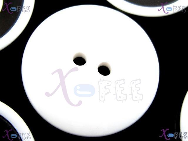 nkpf01121 White&Black Sewing Fabric Textile Wholesale 4pcs Helix Pattern Resin Buttons 2