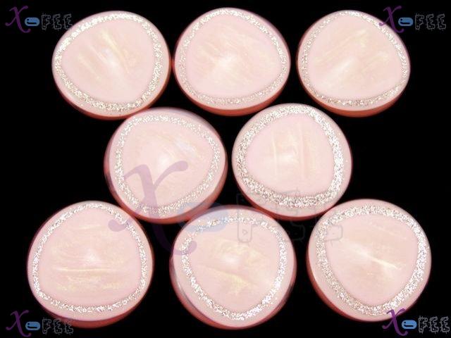 nkpf01126 34L Pink Pincess Crafts Sewing Fabric Textile8pcs Raised Triangle Resin Buttons 3