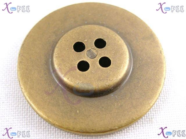 nkpf01172 Wholesale 6pcs Collectibles Sewing Fabric Trend Flower 48L Copper Color  Buttons 3