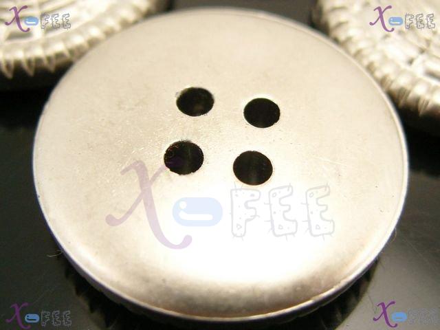 nkpf01178 Hot Wholesale Lots Crafts Sewing Fabric Textile 12pcs Shining Silver 34L Buttons 3