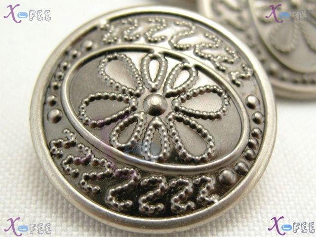 nkpf01181 Wholesale Lots Collectibles Sewing Fabric 6pcs Flower 34L Costume Metal Buttons 1