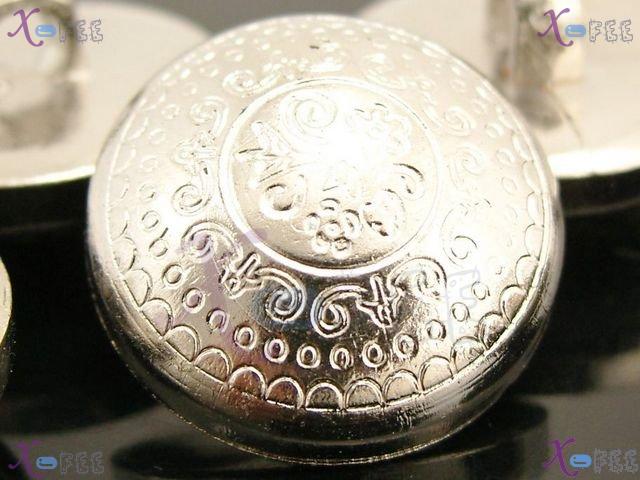 nkpf01187 Wholesale Lots Crafts Sewing Fabric Textile 12pcs Shining Silver 32L Buttons 1