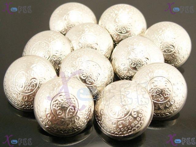 nkpf01187 Wholesale Lots Crafts Sewing Fabric Textile 12pcs Shining Silver 32L Buttons 3