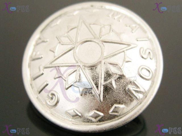 nkpf01193 40L Wholesale Collectibles Sewing Fabric 6pcs Shining Silver Star Metal Buttons 1