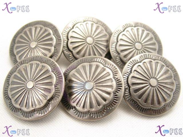 nkpf01195 36L Wholesale Lots Collectibles Sewing Fabric 6pcs Flower Costume Metal Buttons 2