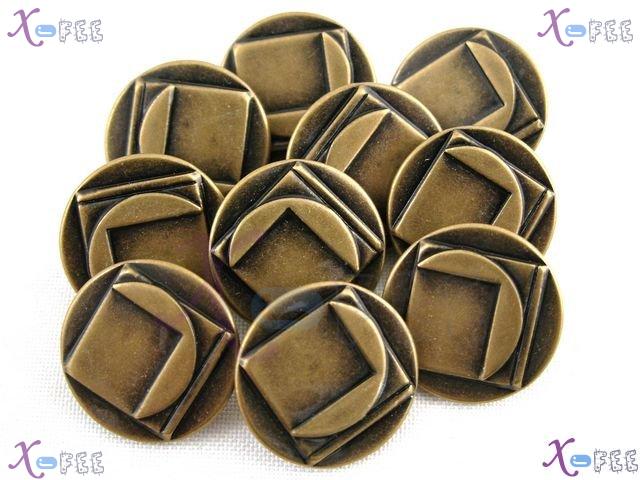 nkpf01201 Hot Wholesale Lots Collectibles Sewing 10pcs Geometric Pattern 32L Metal Buttons 3