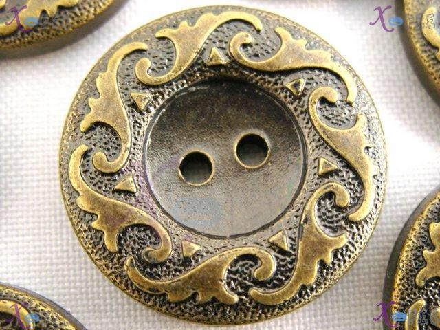 nkpf01202 Wholesale Fashion Sewing Fabric 8pcs Copper Color 40L Pattern Costume Buttons 1