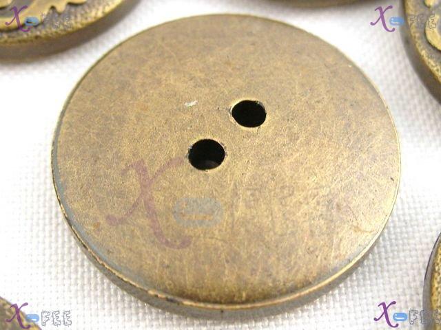 nkpf01202 Wholesale Fashion Sewing Fabric 8pcs Copper Color 40L Pattern Costume Buttons 3