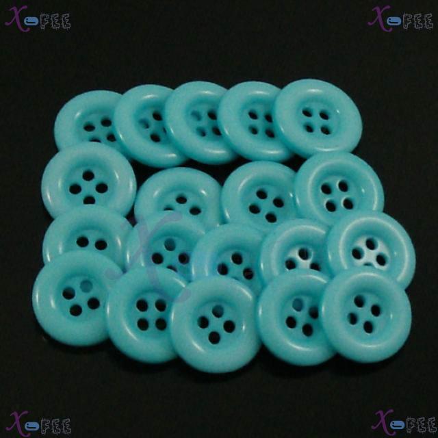 nkpf01230 Wholesale Lots Crafts Sewing Fabric Textile 30pcs Skyblue 28L Resin Suit Buttons 3