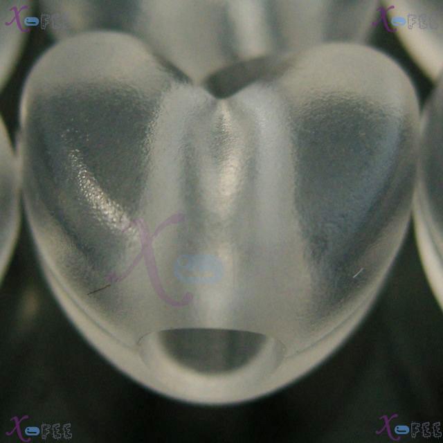 nkpf01245 NEW Transparent Wholesale Lots 30PCs Resin Heart Loose Beads High-quality Spacer 1
