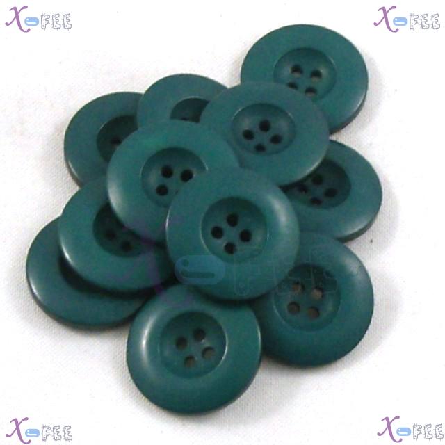 nkpf01258 10pcs 40L Resin Crafts Sewing Fabric Textile Fashion Green China Costume Buttons 3